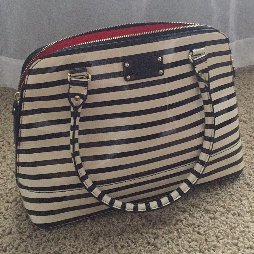 Wellesley Rachelle -Patent Stripe